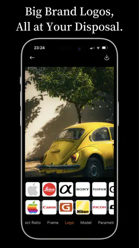 OneLine：EXIF Frame & Watermark screenshot