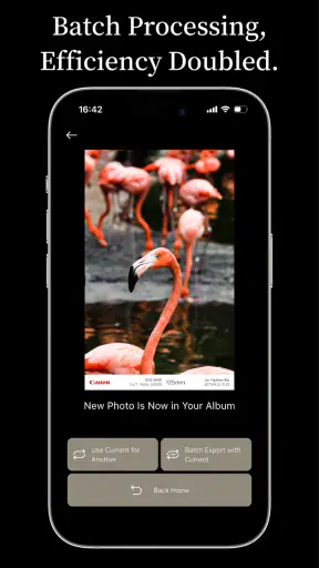 OneLine：EXIF Frame & Watermark screenshot