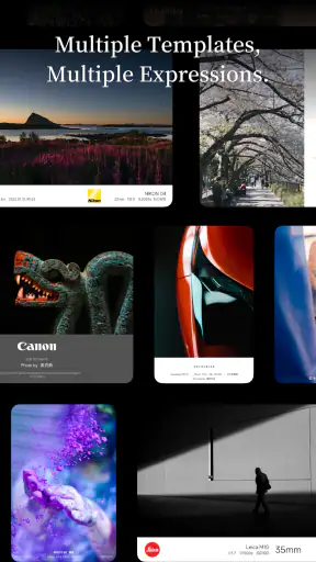 OneLine：EXIF Frame & Watermark screenshot