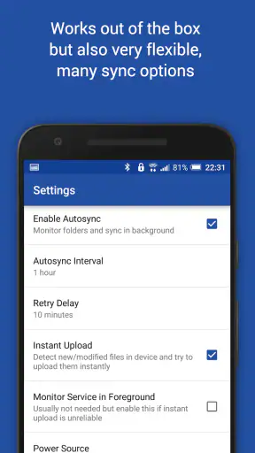 OneSync: Autosync for OneDrive screenshot