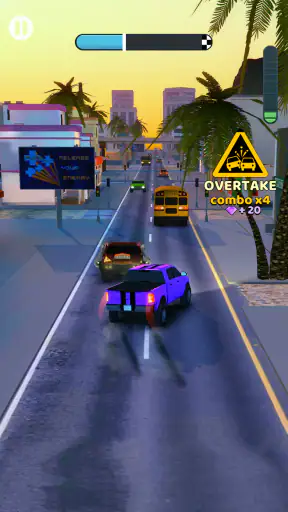 Overtake Rush 3D : 자동차 게임 screenshot