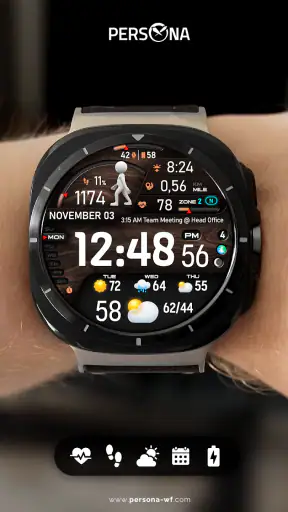PER23 Digital Watch Face screenshot