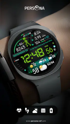 PER23 Digital Watch Face screenshot