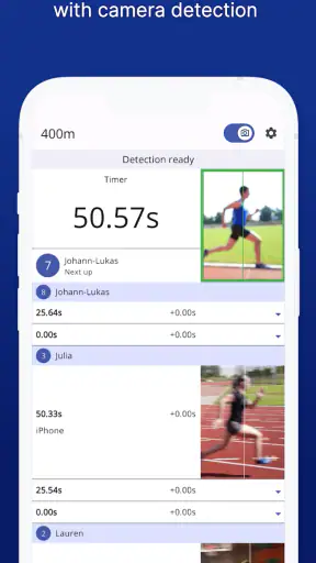 Photo Finish: Automatic timing screenshot