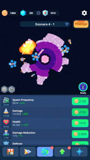 Planet Miner: Idle Action Game screenshot