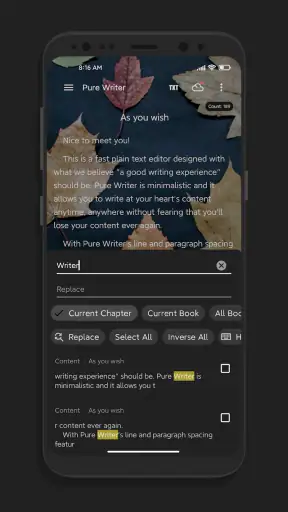 Pure Writer - 편집자, - 쓰기, 메모 screenshot