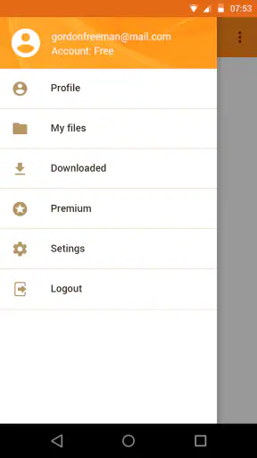 Rapidgator.net 파일 관리자 screenshot
