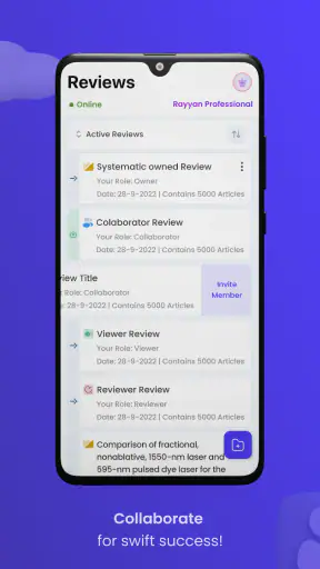 Rayyan screenshot