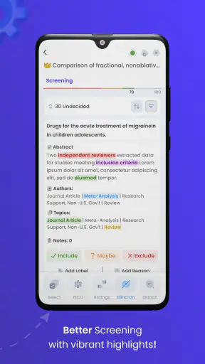 Rayyan screenshot