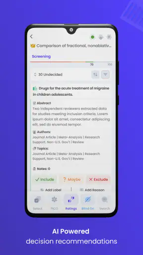 Rayyan screenshot