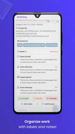 Rayyan screenshot