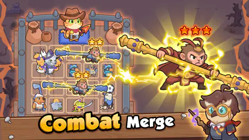 Rumble Paws: 백팩 합성 전투 영웅 screenshot