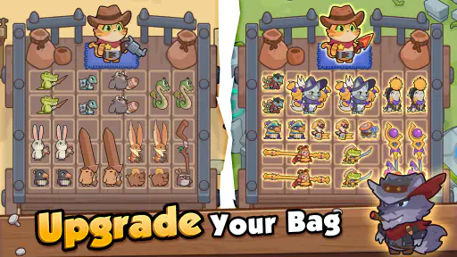 Rumble Paws: 백팩 합성 전투 영웅 screenshot