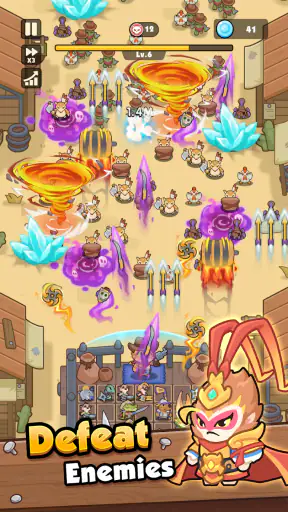 Rumble Paws: 백팩 합성 전투 영웅 screenshot