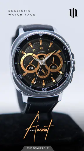 S4U Ancient Gold Watch Face screenshot