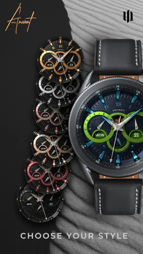 S4U Ancient Gold Watch Face screenshot