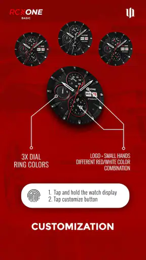 S4U RC ONE - Basic watch face screenshot