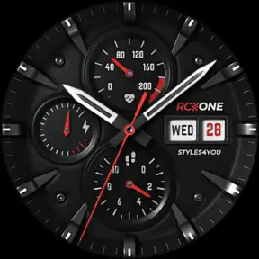 S4U RC ONE - Basic watch face screenshot