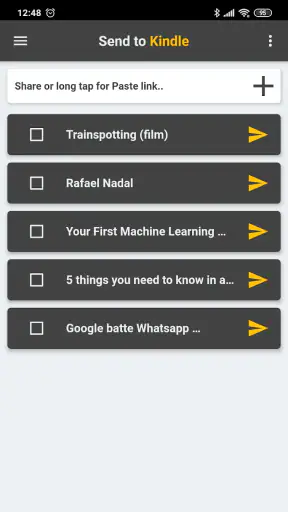 Send To Kindle screenshot