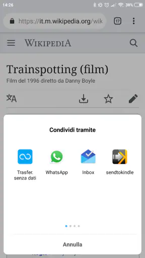 Send To Kindle screenshot