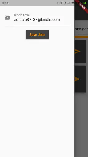 Send To Kindle screenshot