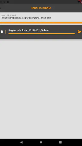 Send To Kindle screenshot