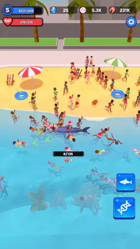 Shark Universe: 서바이벌 월드 screenshot