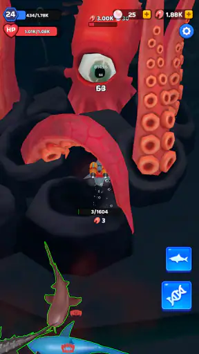 Shark Universe: 서바이벌 월드 screenshot