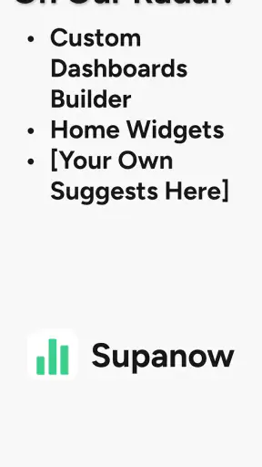 Supanow: Supabase Dashboard screenshot