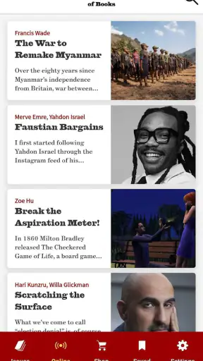 The New York Review of Books screenshot