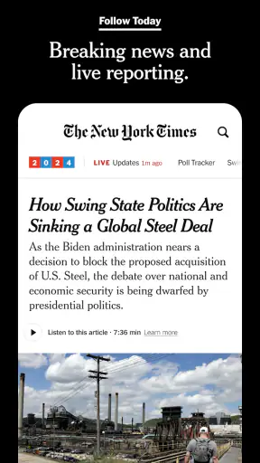 NYTimes: US and Global News screenshot