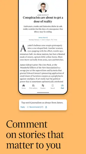 The Times: UK & World News screenshot