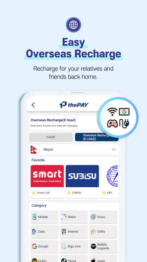 thePAY - 한국선불폰,해외모바일,국제전화,게임충전 screenshot