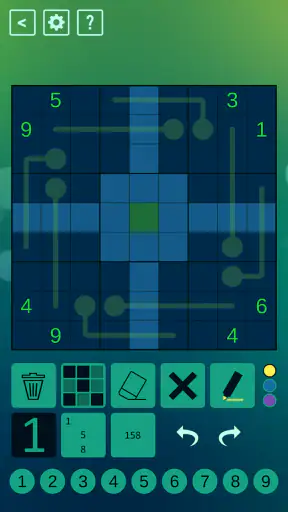 Thermo Sudoku screenshot