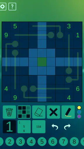 Thermo Sudoku screenshot