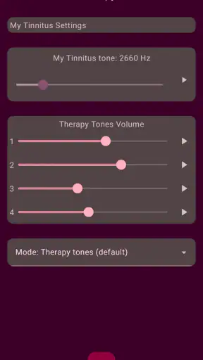 Tonal Tinnitus Therapy screenshot