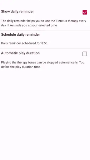 Tonal Tinnitus Therapy screenshot