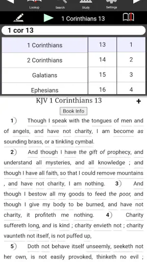 Touch Bible (KJV + Strong's) screenshot