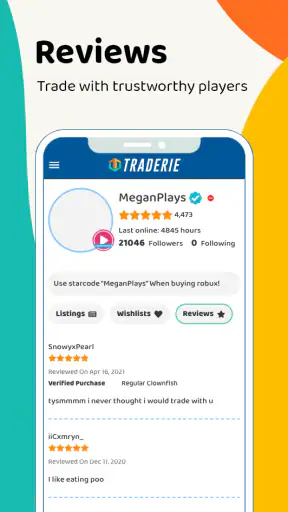 Traderie screenshot