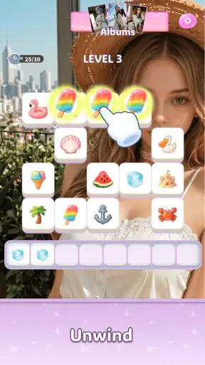 Velvet Glow Tiles screenshot
