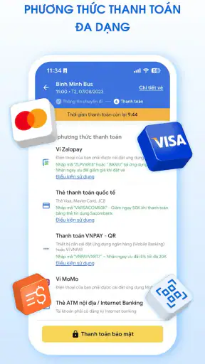 Vexere: Vé xe Máy bay Tàu hỏa screenshot