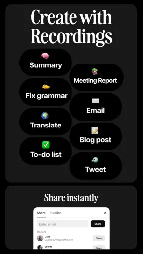 Voicenotes screenshot