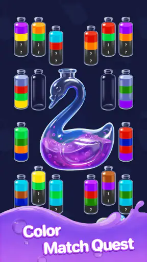 Water Jam Sort: 워터 분류, 병 게임 screenshot