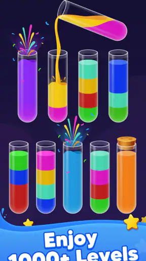 Water Sort! 컬러 로직 퍼즐 screenshot
