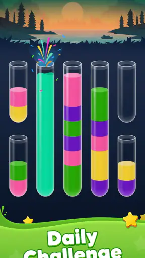 Water Sort! 컬러 로직 퍼즐 screenshot