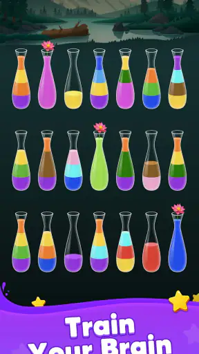 Water Sort! 컬러 로직 퍼즐 screenshot