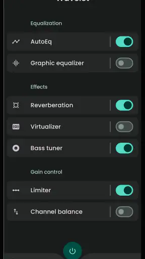 Wavelet: headphone equalizer screenshot