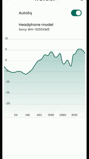 Wavelet: headphone equalizer screenshot