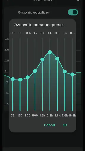 Wavelet: headphone equalizer screenshot