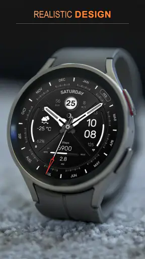 WFP 307 Modern watch face screenshot